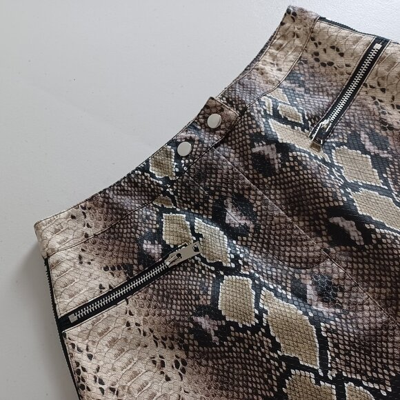I.AM.GIA Faux Snakeskin Mini Skirt - Picture 3 of 16